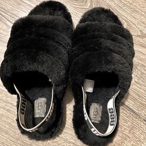 Black Ugg slippers